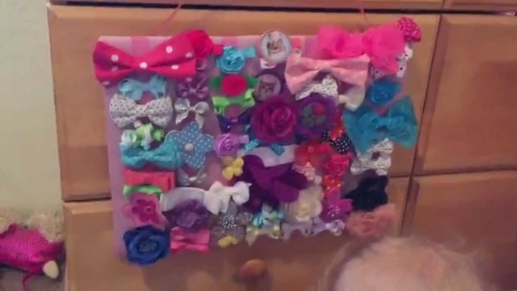 DIY Hair Bow Holder - Super Easy - No Sew Project