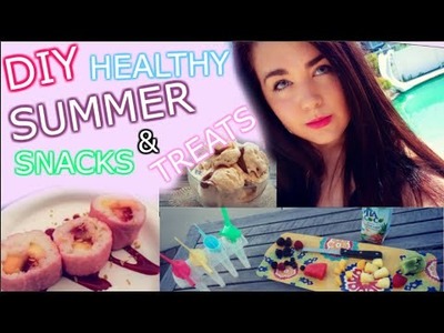 ☼DIY Healthy Summer Snacks + Treats! DIY Ice Cream + Fruit Sushi!☼