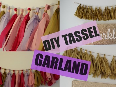 DIY Tassel Party Garland - Tissue Paper