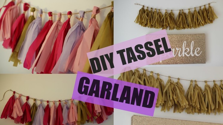DIY Tassel Party Garland - Tissue Paper