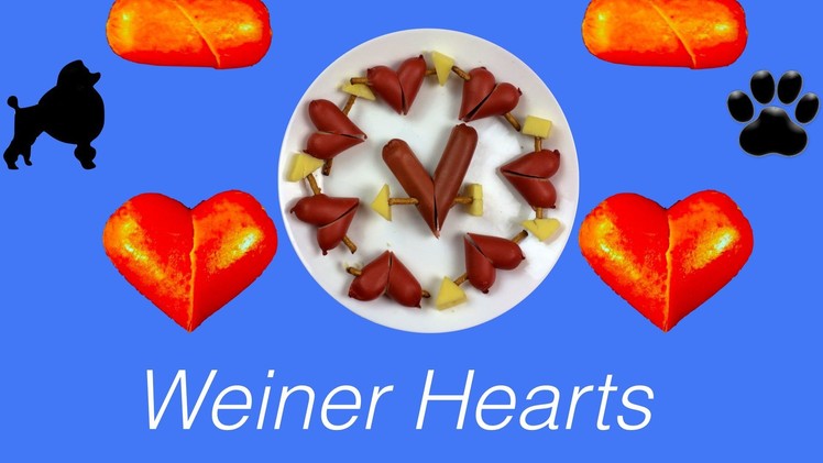 How to make VALENTINES WEINER HEARTS DOG SAUSAGE TREAT - DIY Dog Food by Cooking For Dogs