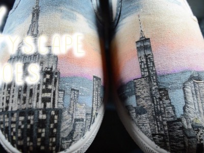 #HowDoYouCopic. DIY City Scape Shoes
