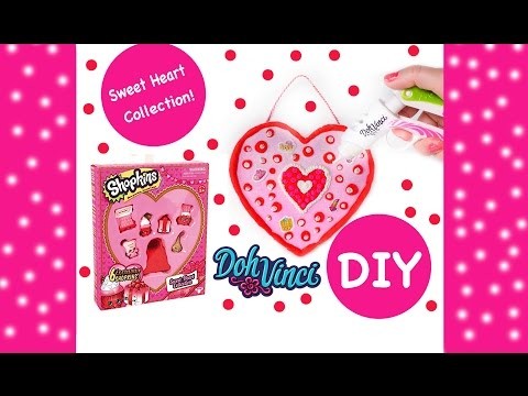 Shopkins Sweet Heart Collection Plus Valentines Day Heart Craft DIY DohVinci Playdoh - MLP Surprise!