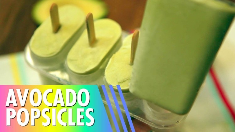 Avocado Popsicles. DIY + Only 3 Ingredients!