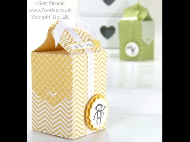 Baby Bag Tutorial using Stampin' Up! Tag Topper Punch