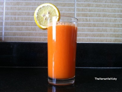 Carrot Orange Juice Flat Belly Diet Drink for Quick Weight Loss Recipe using Slow Juicer