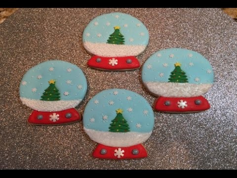 Christmas Tree Snow Globe Cookies (How To)