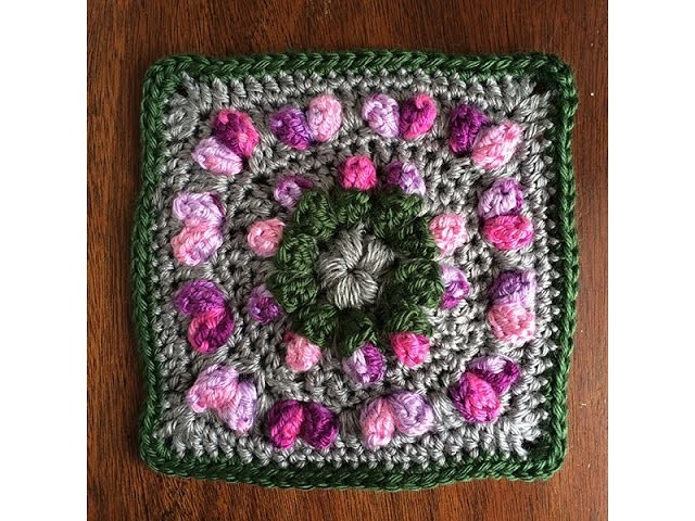 Crochet Love Flower Field Square