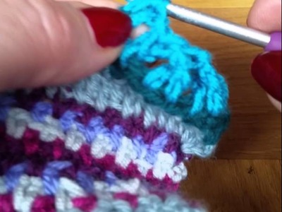 Crossed Double Treble crochet stitch ( UK )