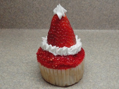 Decorating Cupcakes #81: Santa Claus Hat