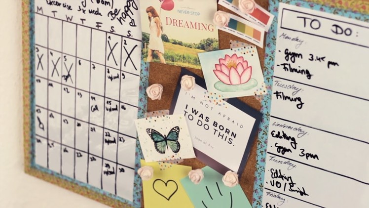 DIY: 3in1 Pinboard: Calendar, Vision Board, To-do List - Back to School