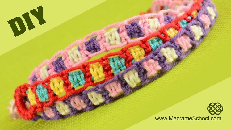 DIY Easy Friendship Bracelets using Square Knot