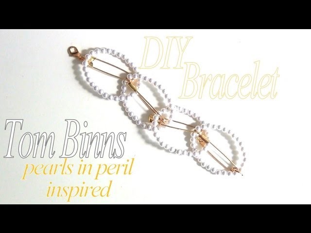 DIY Fashion ♥ Tom Binns Pearls In Peril Inspired Safety Pin and Pearl Bracelet