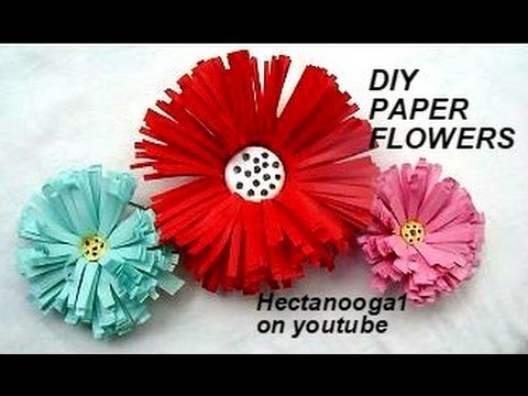 Diy - PAPER FLOWERS, Fireworks flower, paper decorations