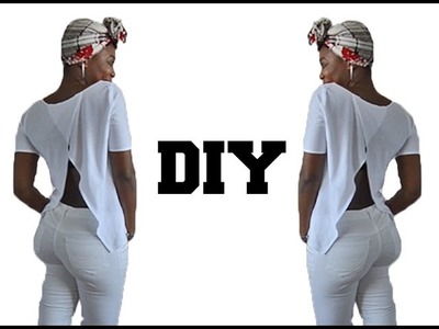 DIY.  Split Back Top ( Easy Sewing)