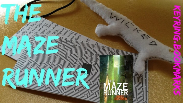 DIY The Maze Runner bookmarks and lizard