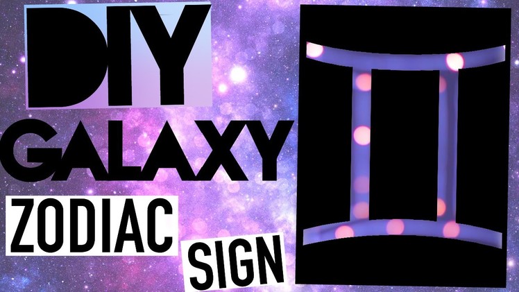 DIY Tumblr Room Decor! Galaxy Sign!
