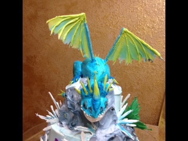Dragon in Buttercream- Short Version- Cake Decorating- How to Train  Your Dragon