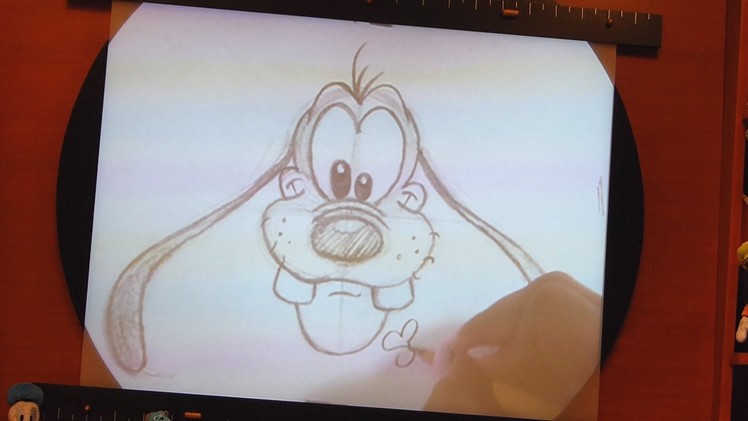 Easy: How to Draw Goofy - Step by Step Instructions from Animation Academy 2014