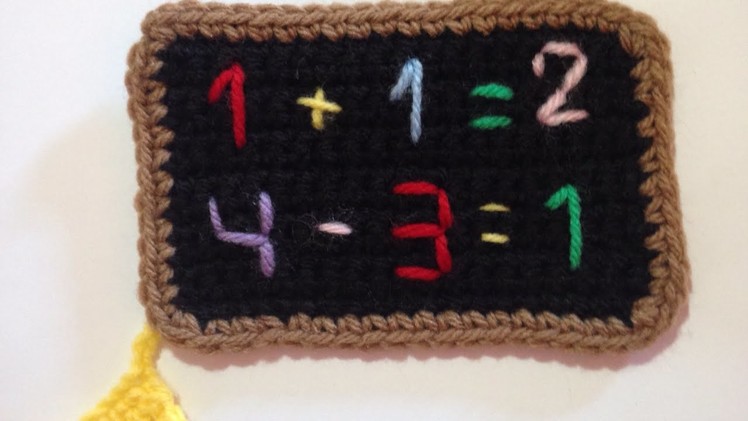 How To Crochet A Sweet And Lovely School Blackboard - DIY Crafts Tutorial - Guidecentral