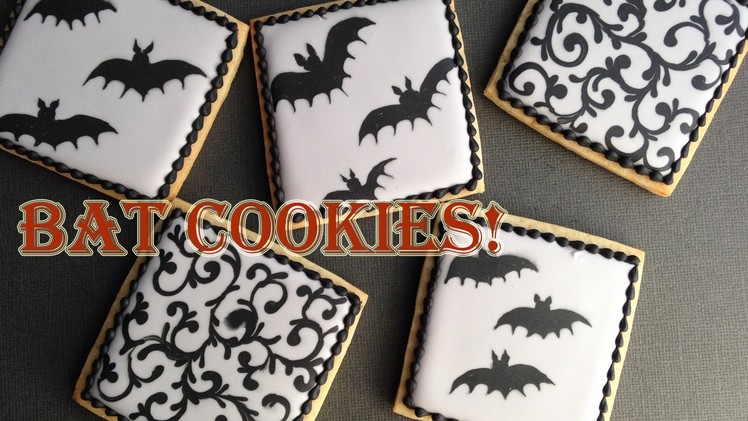 How To Decorate Bat Cookies With Royal Icing!