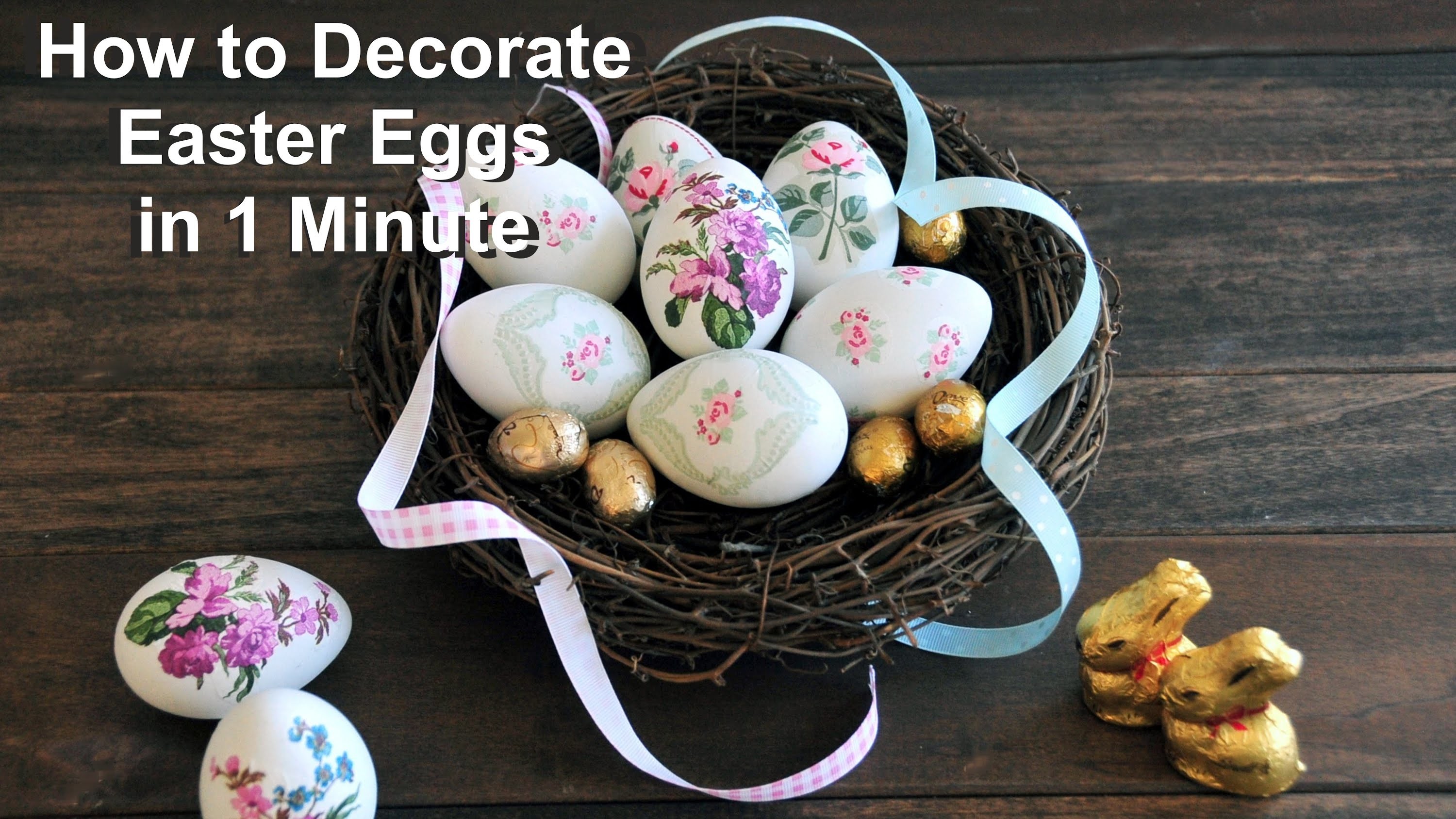 How to Decorate Easter Eggs in 1 Minute