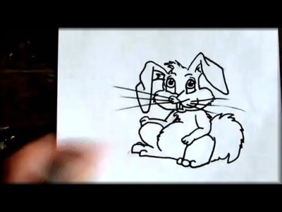 How to draw a cartoon BUNNY Rabbit - STEP by STEP