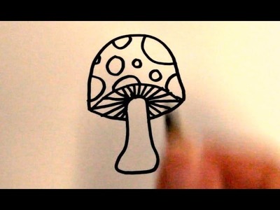 How to Draw a Cartoon Mushroom