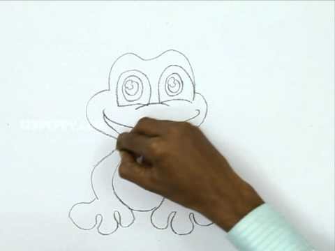 How to Draw a Cute Frog
