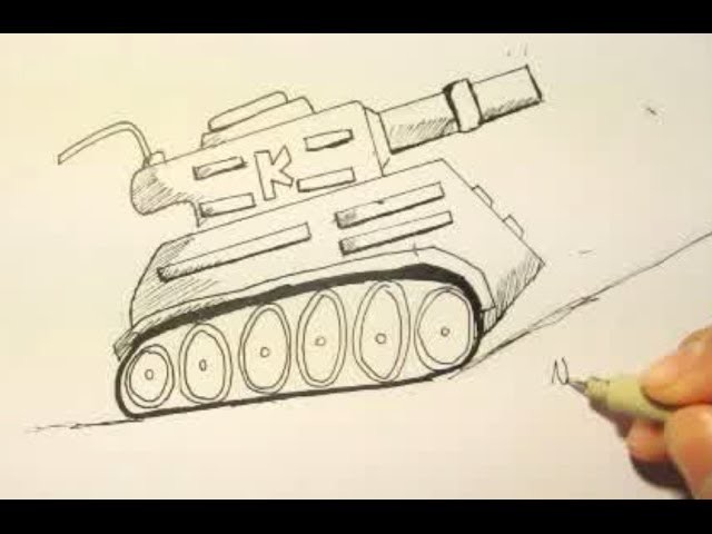 How To Draw A Tank|Step By Step|Easy|For Beginners|Kid