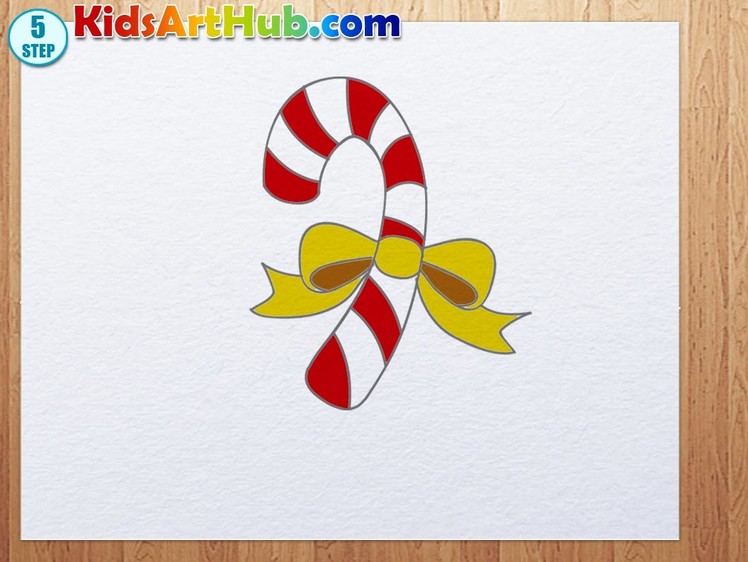 How to draw Christmas Candy