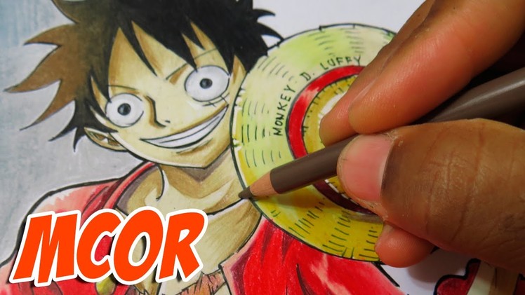 How to Draw Monkey D. Luffy - One Piece - Time Lapse