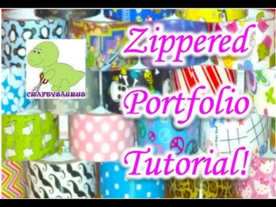 How to Make a Duct Tape Zippered Portfolio!