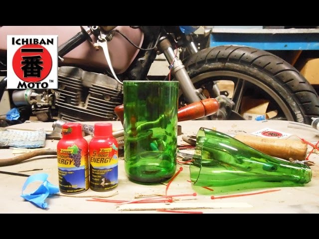 How to make a glass from a bottle then  enter the 5 hour energy contest  by Ichiban Moto
