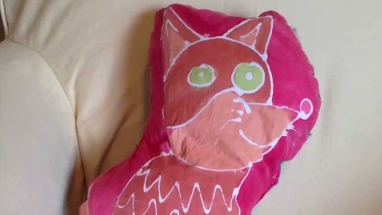 How to make a Glue Batik Pillow