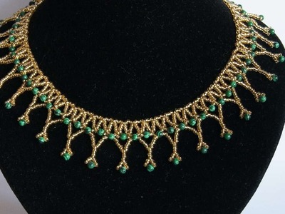 How To Make A Gold Necklace With Malachite - DIY Style Tutorial - Guidecentral