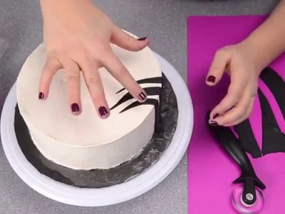 How to Make a Pink Zebra Cake