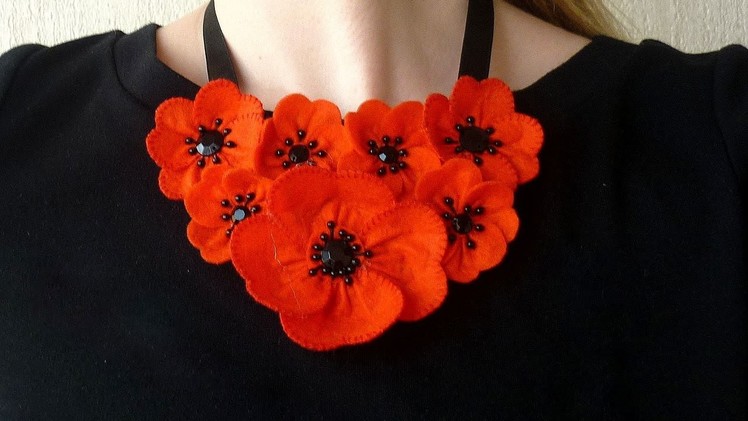 How To Make A Summer Poppy Necklace - DIY Style Tutorial - Guidecentral