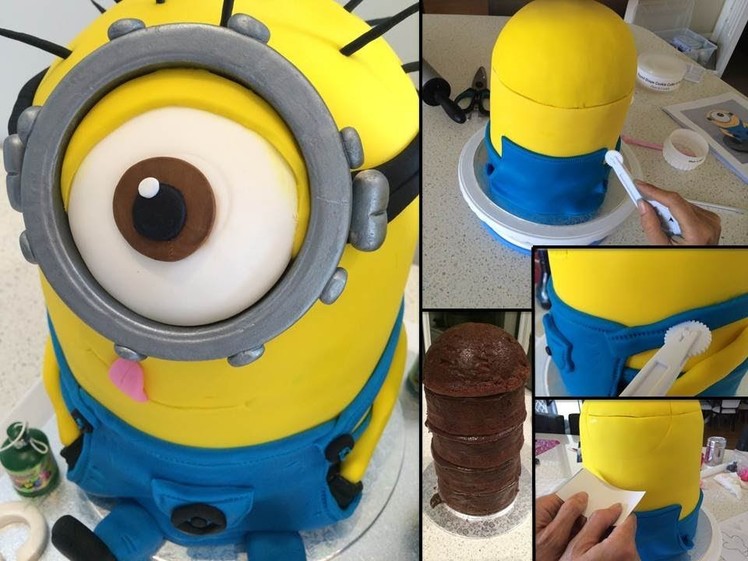 How to make. bake a Despicable Me Minion cake step by step tutorial ~ Part 1