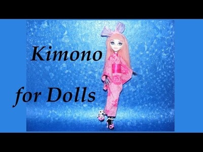 How to make doll clothes - Kimono (part 2)