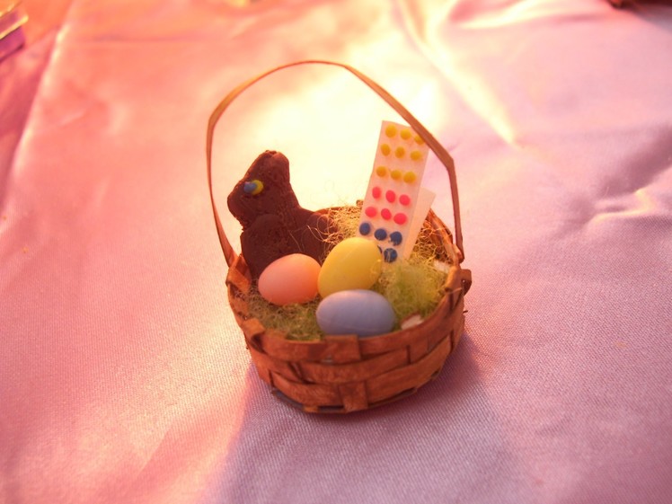 How To Make Miniature Dollhouse Easter Grass