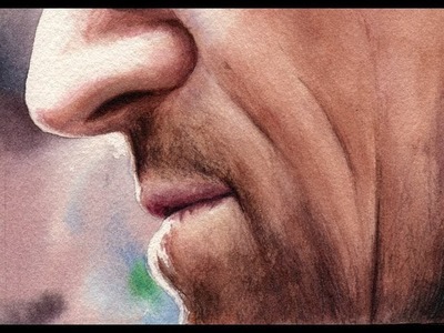 How to Paint Skin and a Nose - Watercolor Portrait Tutorial