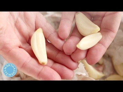 How to Peel A Head Of Garlic - Martha Stewart