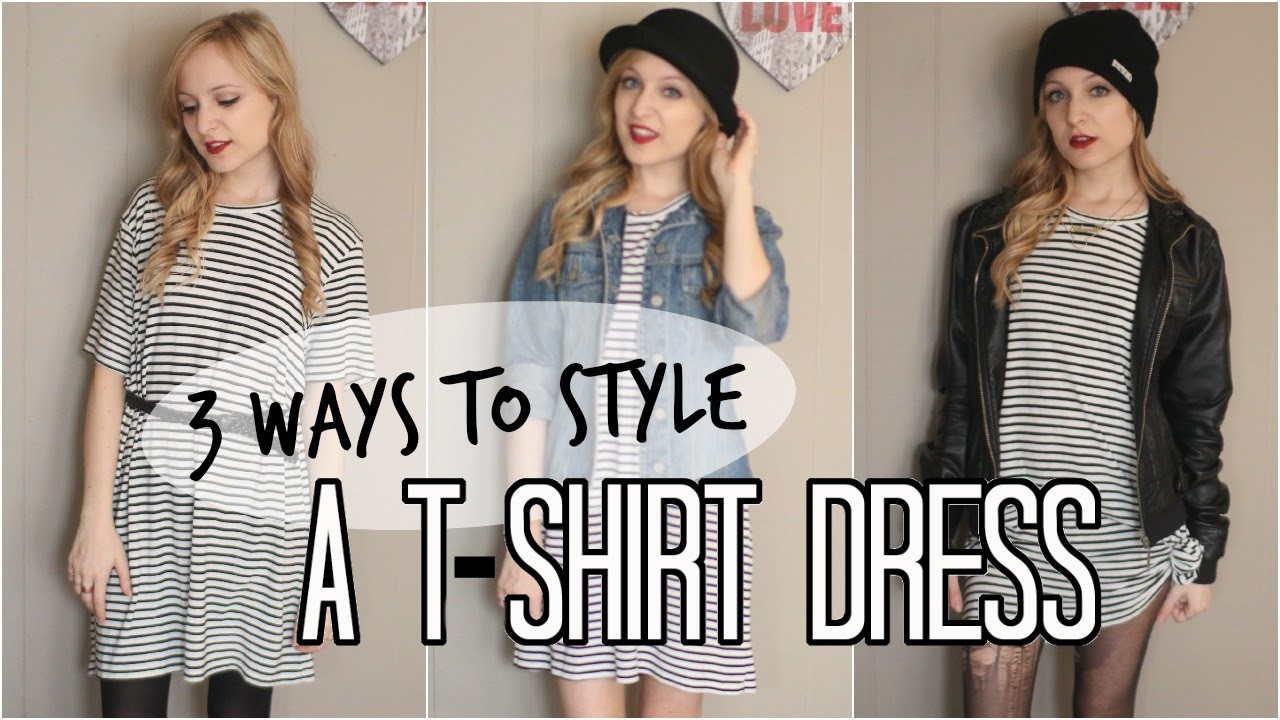 How To Style a T-Shirt Dress, 3 Ways