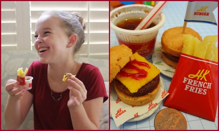 I MADE FOOD OUT OF POWDER?! Hamburger Popin' Cookin' DIY Candy by Kracie