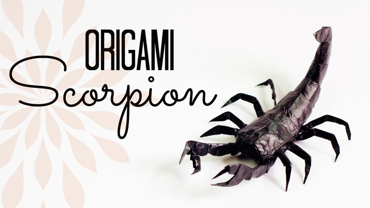 Making of Origami Scorpion (Time Lapse)
