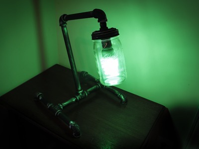 Mason Jar Pipe Lamp