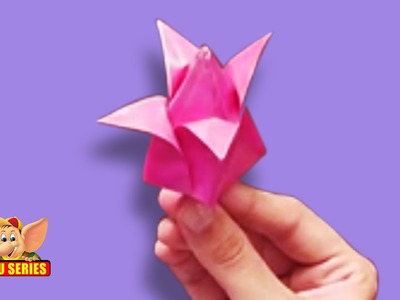 Origami - How to make a Tulip