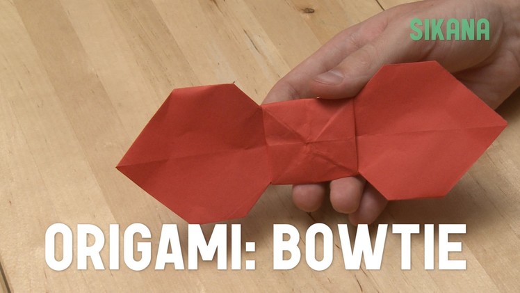 Origami: How to Make an Origami Bow Tie