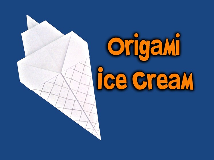 Origami - Sorvete (How To Make Origami - Ice Cream)